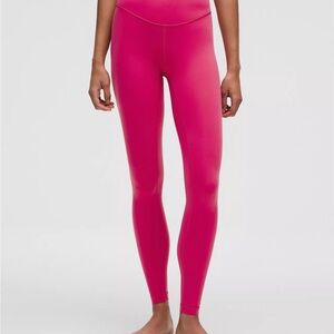 NWOT Lululemon Athletica Pink wunder under Leggings
